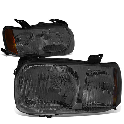 D-Motoring - Headlights - Smoked Lens - Amber Corner - Plug-n-Play - Pair - 01-04 Ford Escape - 3