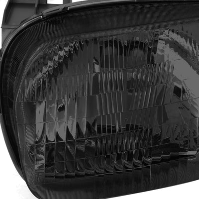 D-Motoring - Headlights - Smoked Lens - Amber Corner - Plug-n-Play - Pair - 01-04 Ford Escape - 4