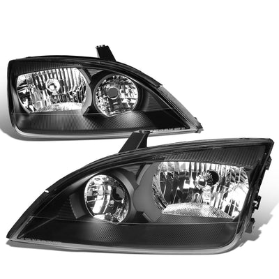 D-Motoring - 05-07 Ford Focus  Headlights - Black Housing - Plug-n-Play - Pair - 1