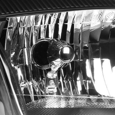 D-Motoring - 05-07 Ford Focus  Headlights - Black Housing - Plug-n-Play - Pair - 2