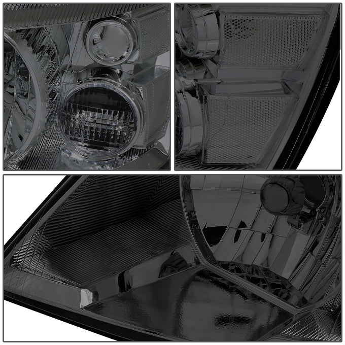 D-Motoring - Headlights - Smoked Lens - Clear Corner - Plug-n-Play - Pair - Ford Freestar / Mercury Monterey - 3