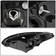 D-Motoring - Headlights - Black Housing - Clear Lens - Clear Corner - Plug-n-Play - Pair - 00-07 Ford Taurus - 5