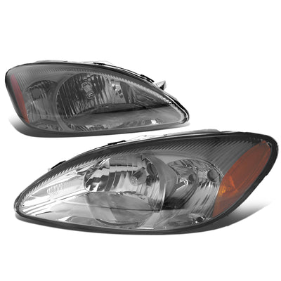 D-Motoring - Headlights - Smoked Lens - Amber Corner - Plug-n-Play - Pair - 00-07 Ford Taurus - 1