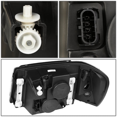 D-Motoring - Headlights - Smoked Lens - Plug-n-Play - Pair - 02-09 GMC Envoy - 4