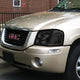 D-Motoring - Headlights - Smoked Lens - Clear Corner - Plug-n-Play - Pair - 02-09 GMC Envoy - 5
