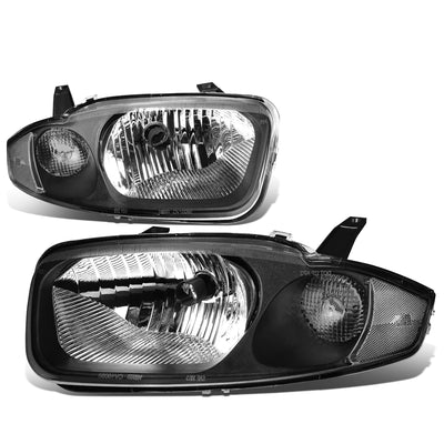 D-Motoring - Headlights - Black Housing - Plug-n-Play - Pair - 03-05 Chevrolet Cavalier - 1