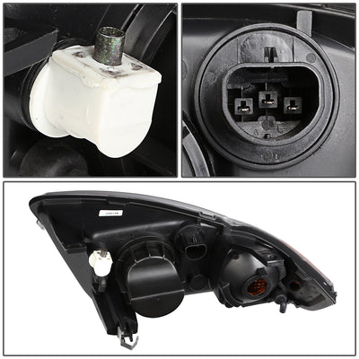 D-Motoring - Headlights - Black Housing - Plug-n-Play - Pair - 03-05 Chevrolet Cavalier - 4