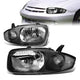 03-05 Chevy Chevrolet Cavalier Headlights - Black Housing - Plug-n-Play - Pair