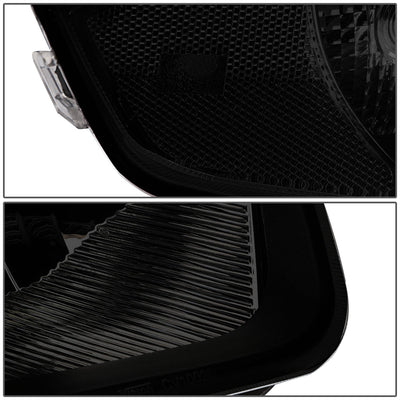 D-Motoring - Headlights - Smoked Lens - Clear Corner - Plug-n-Play - Pair - 03-05 Chevrolet Cavalier - 3