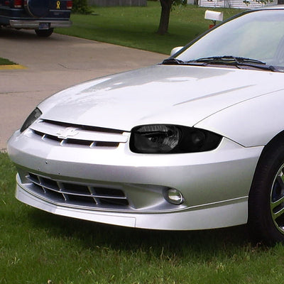 D-Motoring - Headlights - Smoked Lens - Clear Corner - Plug-n-Play - Pair - 03-05 Chevrolet Cavalier - 5
