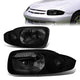03-05 Chevy Chevrolet Cavalier Headlights - Smoked Housing - Smoked Lens - Clear Corner - Plug-n-Play - Pair
