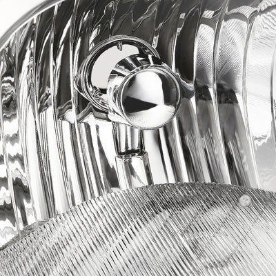 D-Motoring - Headlights - Chrome Housing - Amber Corner - Plug-n-Play - Pair - Chevrolet Cobalt / Pontiac G5 / Pontiac Pursuit - 2