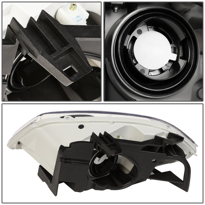 D-Motoring - Headlights - Chrome Housing - Amber Corner - Plug-n-Play - Pair - Chevrolet Cobalt / Pontiac G5 / Pontiac Pursuit - 4