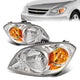 05-10 Chevy Chevrolet Cobalt Pontiac G5 Pontiac Pursuit Headlights - Chrome Housing - Amber Corner - Plug-n-Play - Pair