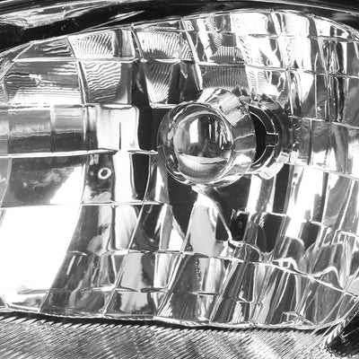 D-Motoring - Headlights - Chrome Housing - Clear Corner - Plug-n-Play - Pair - 00-05 Chevy Monte Carlo - 3