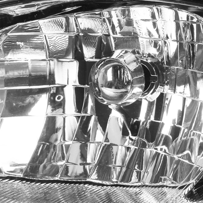 D-Motoring - Headlights - Chrome Housing - Clear Corner - Plug-n-Play - Pair - 00-05 Chevy Monte Carlo - 3