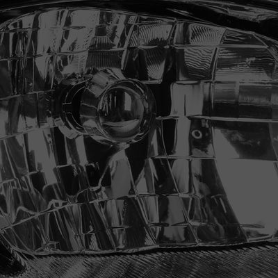 D-Motoring - Headlights - Smoked Lens - Clear Corner - Plug-n-Play - Pair - 00-05 Chevy Monte Carlo - 2