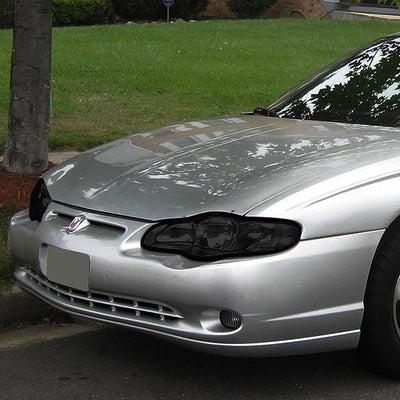 D-Motoring - Headlights - Smoked Lens - Clear Corner - Plug-n-Play - Pair - 00-05 Chevy Monte Carlo - 6