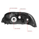 D-Motoring - Headlights - Smoked Housing - Smoked Lens - Clear Corner - Plug-n-Play - Pair - 99-03 Ford Windstar - 6