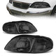 99-03 Ford Windstar Headlights - Smoked Housing - Smoked Lens - Clear Corner - Plug-n-Play - Pair