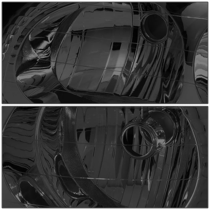 D-Motoring - 97-05 Buick Park Avenue Headlights - Smoked Lens - Clear Corner - Plug-n-Play - Pair - 3