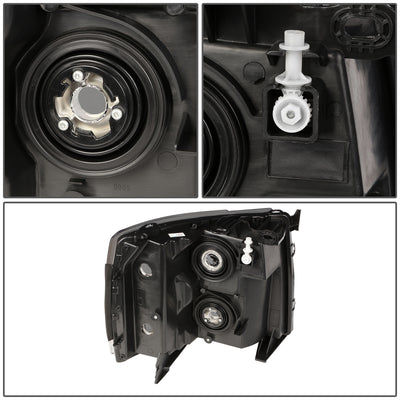 D-Motoring - Headlights - Smoked Lens - Amber Corner - Plug-n-Play - Pair - Chevy Silverado 1500 / 2500 /3500 & HD Models - 5