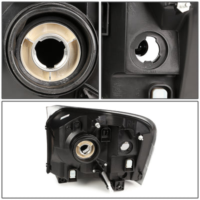 D-Motoring - Headlights - Black Housing - Amber Corner - Plug-n-Play - Pair - 04-06 Dodge Durango - 5