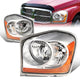04-06 Dodge Durango Headlights - Chrome Housing - Amber Corner - Plug-n-Play - Pair