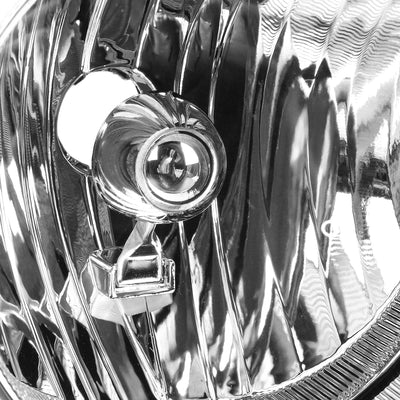 D-Motoring - Headlights - Chrome Housing - Clear Lens - Clear Corner - Plug-n-Play - Pair - 04-06 Dodge Durango - 3