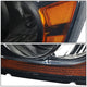 D-Motoring - Headlights - Smoked Lens - Amber Corner - Plug-n-Play - Pair - 04-06 Dodge Durango - 4