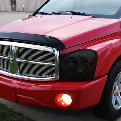 D-Motoring - Headlights - Smoked Lens - Amber Corner - Plug-n-Play - Pair - 04-06 Dodge Durango - 6