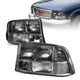 98-05 GMC Sonoma Jimmy Oldsmobile Bravada Headlights - Black Housing - Clear Corner - Plug-n-Play - Pair