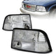 98-05 GMC Sonoma Jimmy Oldsmobile Bravada Headlights - Chrome Housing - Clear Corner - Plug-n-Play - Pair