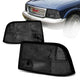 98-04 GMC Jimmy Sonoma Oldsmobile Bravada Headlights - Smoked Housing - Smoked Lens - Clear Corner - Plug-n-Play - Pair