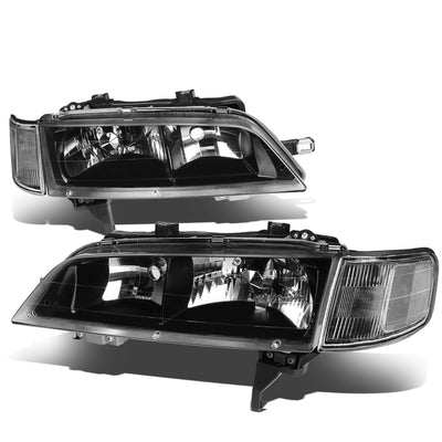 D-Motoring - 94-97 Honda Accord Headlights - Clear Lens - Clear Corner - Plug-n-Play - Pair - 1