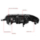 D-Motoring - 94-97 Honda Accord Headlights - Clear Lens - Clear Corner - Plug-n-Play - Pair - 6