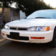D-Motoring - Headlights - Chrome Housing - Amber Corner - Plug-n-Play - Pair - 94-97 Honda Accord - 5