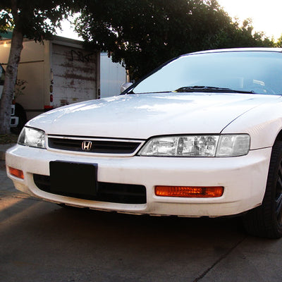 D-Motoring - Headlights - Chrome Housing - Clear Lens - Clear Corner - Plug-n-Play - Pair - 94-97 Honda Accord - 7