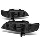 D-Motoring - 94-97 Honda Accord Headlights - Chrome Housing - Smoked Lens - Clear Corner - Plug-n-Play - Pair - 1