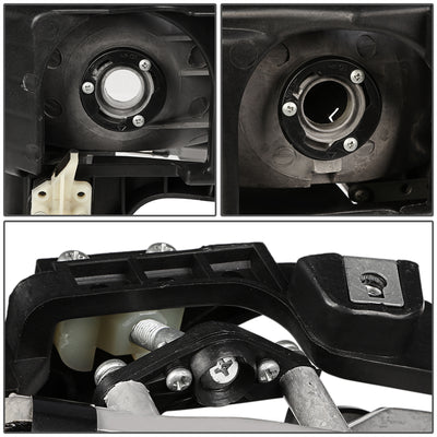 D-Motoring - 94-97 Honda Accord Headlights - Chrome Housing - Smoked Lens - Clear Corner - Plug-n-Play - Pair - 5