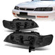 94-97 Honda Accord Headlights - Chrome Housing - Smoked Lens - Clear Corner - Plug-n-Play - Pair