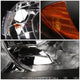 D-Motoring - Headlights - Black Housing - Amber Corner - Plug-n-Play - Pair - 04-05 Honda Civic 2/4 Door Models - 3