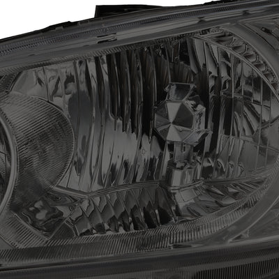 D-Motoring - 04-05 Honda Civic 2/4 Door Models  Headlights - Smoked Housing - Amber Reflector - Plug-n-Play - Pair - 3