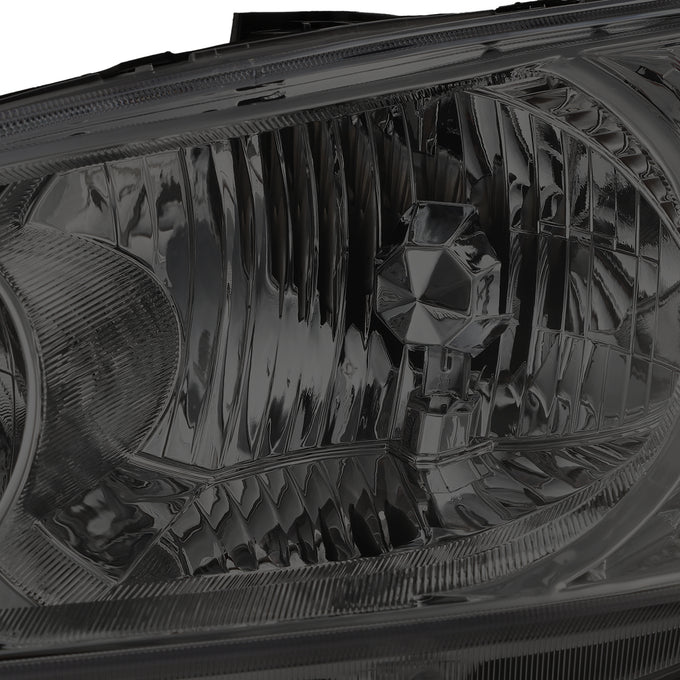 D-Motoring - 04-05 Honda Civic 2/4 Door Models  Headlights - Smoked Housing - Amber Reflector - Plug-n-Play - Pair - 3