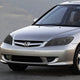 D-Motoring - 04-05 Honda Civic 2/4 Door Models  Headlights - Smoked Housing - Amber Reflector - Plug-n-Play - Pair - 6