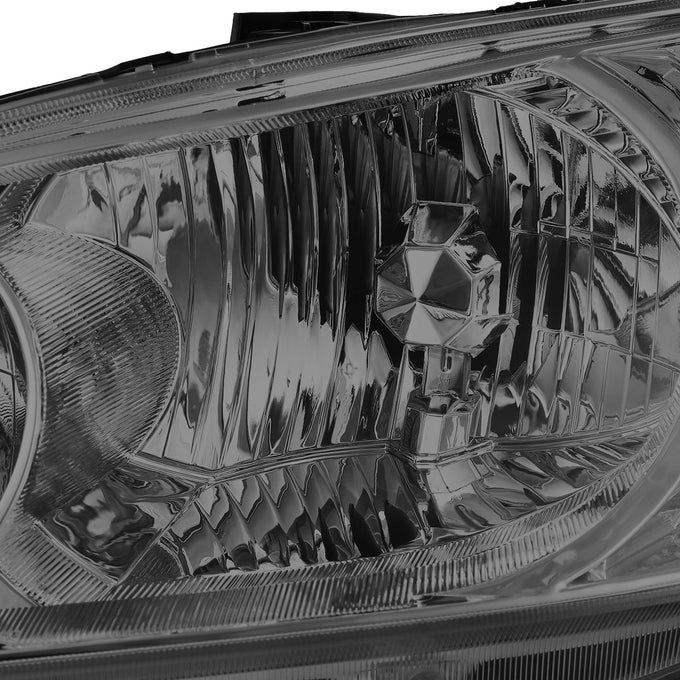 D-Motoring - 04-05 Honda Civic 2/4 Door Models  Headlights - Smoked Housing - Plug-n-Play - Pair - 2