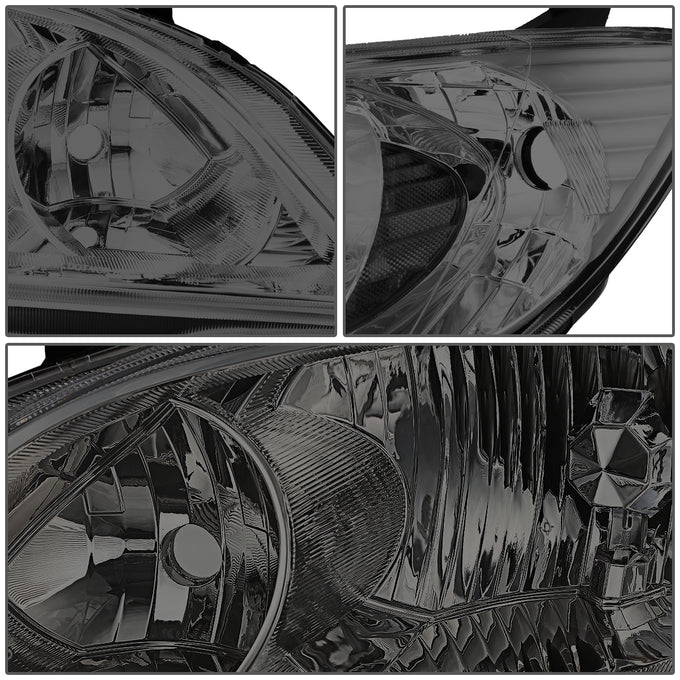 D-Motoring - 04-05 Honda Civic 2/4 Door Models  Headlights - Smoked Housing - Plug-n-Play - Pair - 3