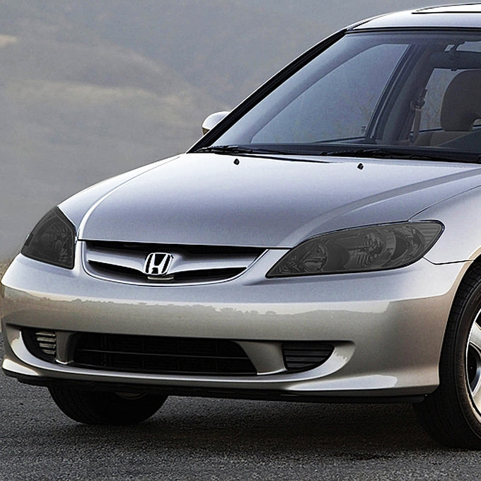 D-Motoring - 04-05 Honda Civic 2/4 Door Models  Headlights - Smoked Housing - Plug-n-Play - Pair - 5