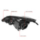 D-Motoring - Headlights - Black Housing - Clear Lens - Clear Corner - Plug-n-Play - Pair - 07-11 Honda CRV - 6