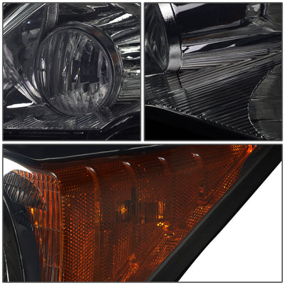 D-Motoring - Headlights - Smoked Lens - Amber Corner - Plug-n-Play - Pair - 07-11 Honda CRV - 3